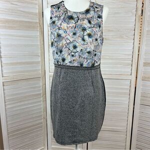 Rachel Roy Mixed Media Edgy Sheath Dress 8